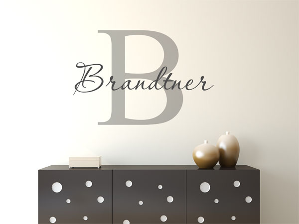 Wandtattoo Brandtner Nachname