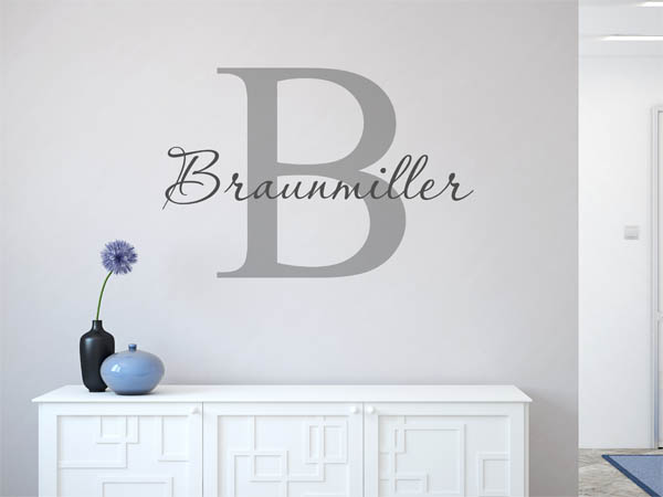 Wandtattoo Braunmiller Nachname