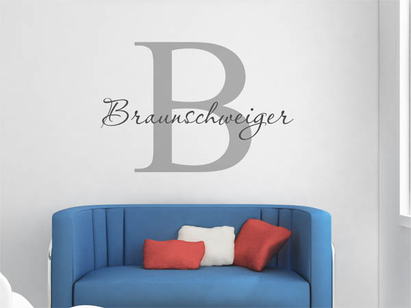 Wandtattoo Braunschweiger Nachname