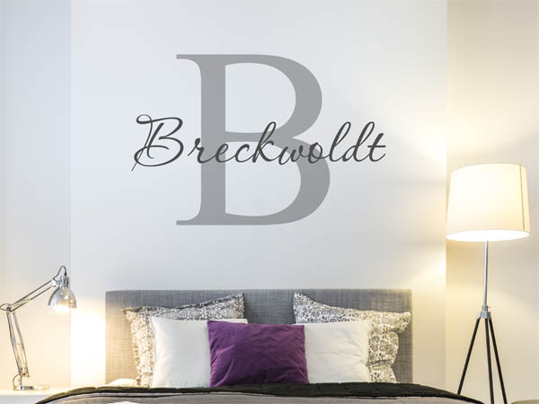 Wandtattoo Breckwoldt Nachname