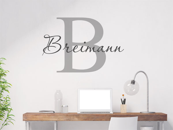 Wandtattoo Breimann Nachname