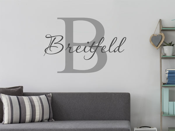 Wandtattoo Breitfeld Nachname
