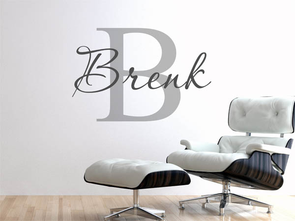 Wandtattoo Brenk Nachname