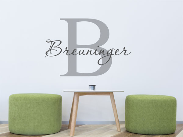 Wandtattoo Breuninger Nachname
