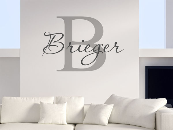 Wandtattoo Brieger Nachname