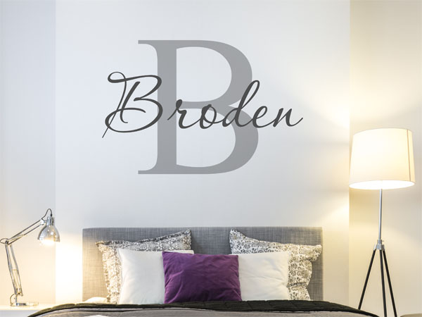 Wandtattoo Broden Nachname