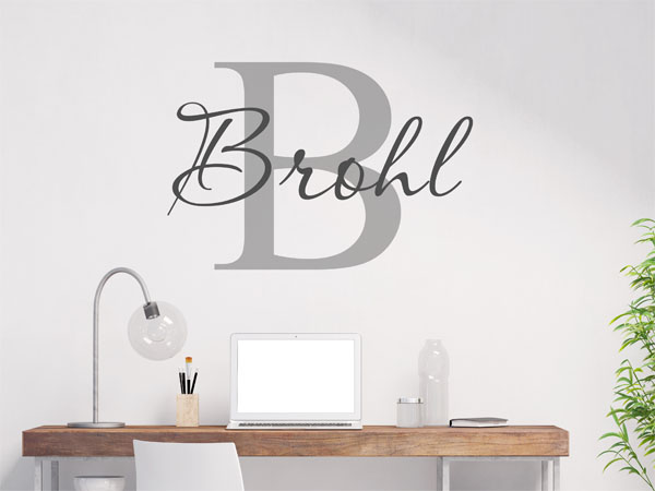 Wandtattoo Brohl Nachname