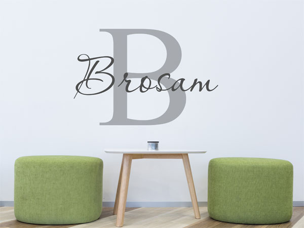 Wandtattoo Brosam Nachname