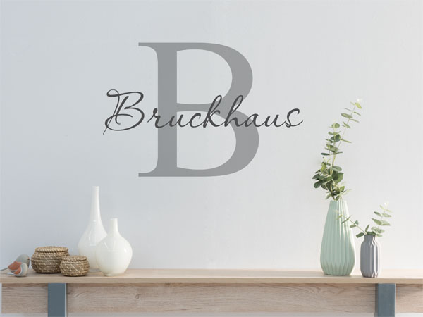 Wandtattoo Bruckhaus Nachname