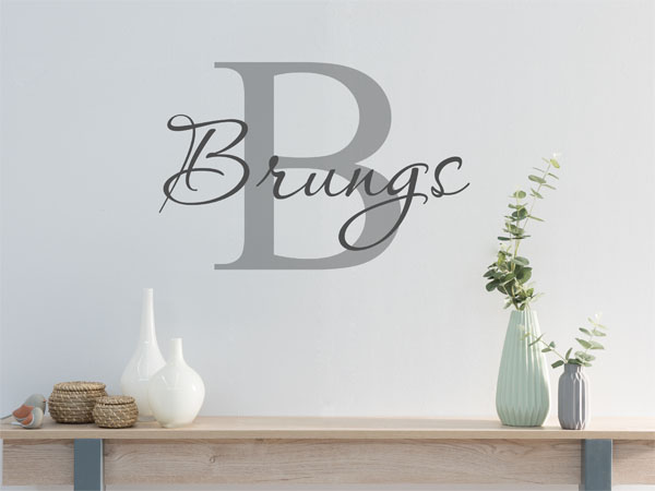 Wandtattoo Brungs Nachname