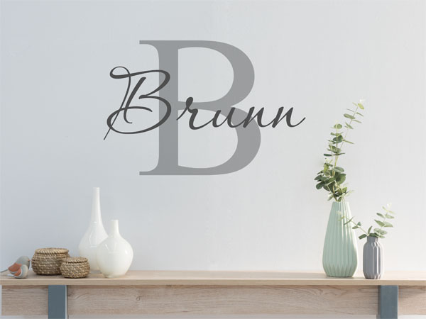 Wandtattoo Brunn Nachname