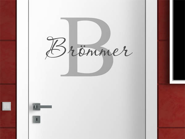 Wandtattoo Brömmer Nachname