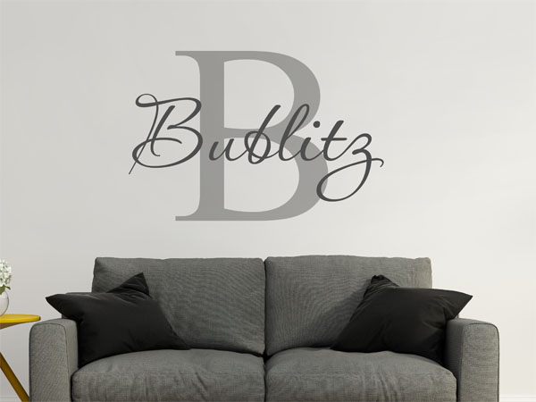Wandtattoo Bublitz Nachname