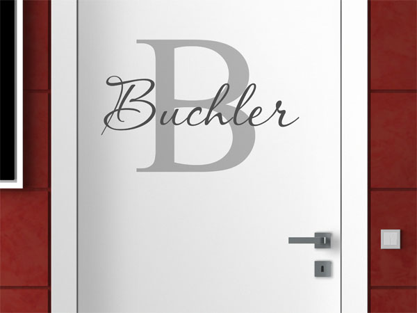Wandtattoo Buchler Nachname