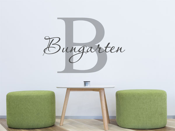 Wandtattoo Bungarten Nachname