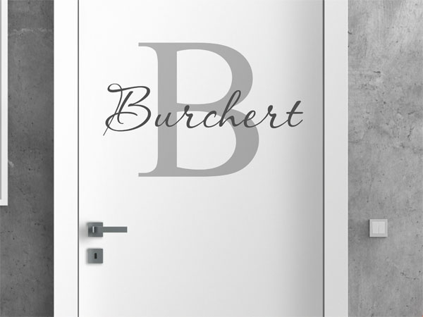 Wandtattoo Burchert Nachname