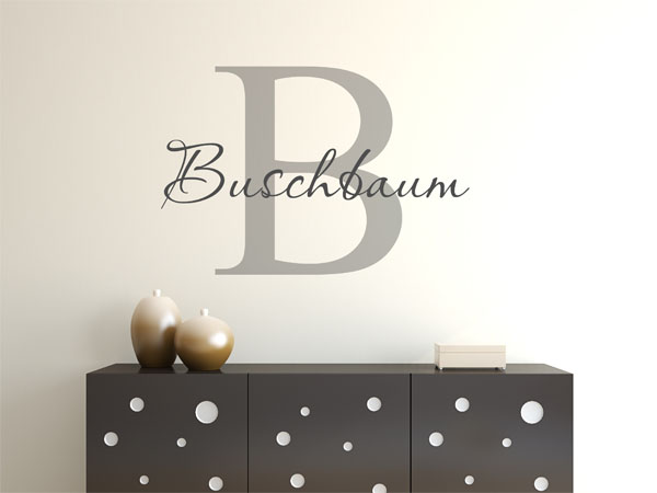 Wandtattoo Buschbaum Nachname