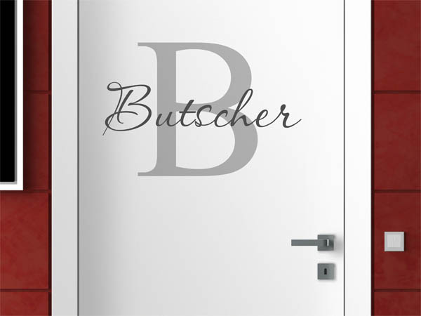 Wandtattoo Butscher Nachname