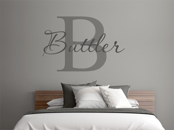 Wandtattoo Buttler Nachname