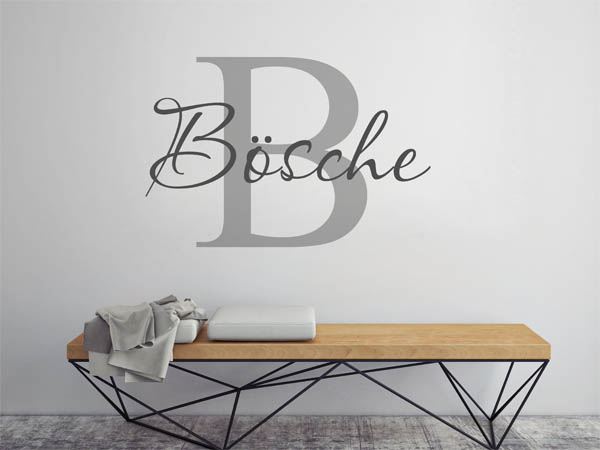 Wandtattoo Bösche Nachname