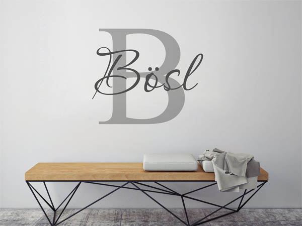 Wandtattoo Bösl Nachname