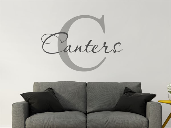 Wandtattoo Canters Nachname