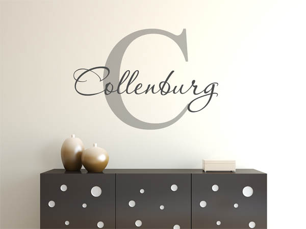 Wandtattoo Collenburg Nachname