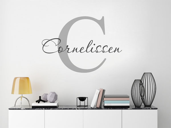Wandtattoo Cornelissen Nachname