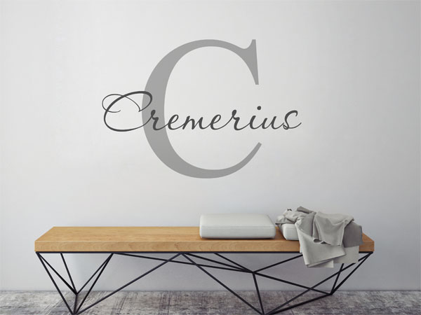 Wandtattoo Cremerius Nachname