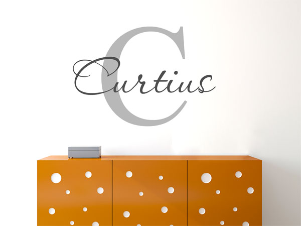 Wandtattoo Curtius Nachname