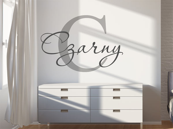 Wandtattoo Czarny Nachname