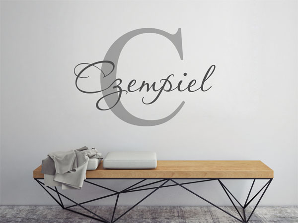 Wandtattoo Czempiel Nachname