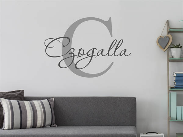 Wandtattoo Czogalla Nachname