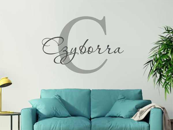 Wandtattoo Czyborra Nachname