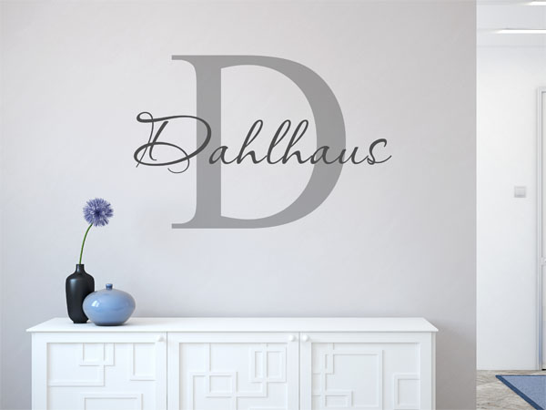 Wandtattoo Dahlhaus Nachname