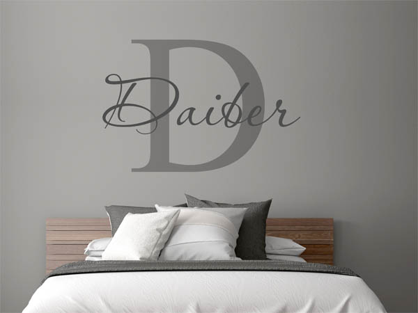 Wandtattoo Daiber Nachname