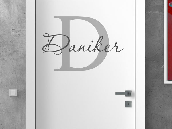 Wandtattoo Daniker Nachname