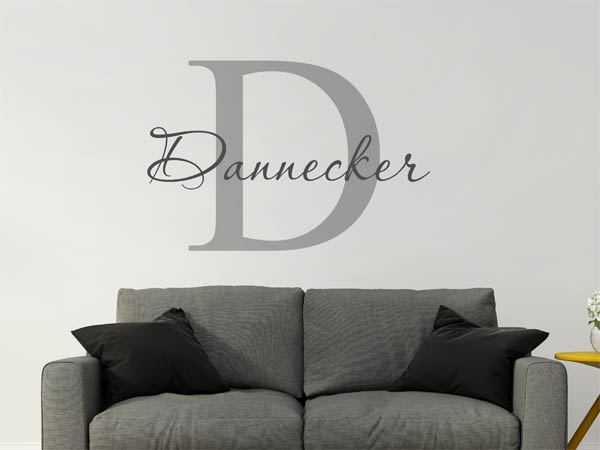 Wandtattoo Dannecker Nachname