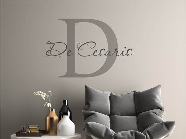 Wandtattoo De Cesaris Nachname