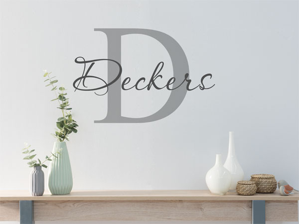 Wandtattoo Deckers Nachname