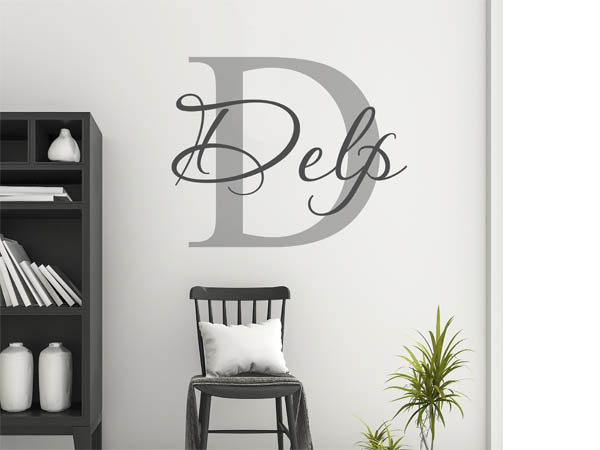 Wandtattoo Delp Nachname