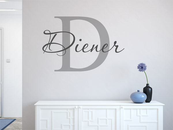 Wandtattoo Diener Nachname