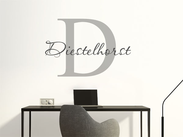 Wandtattoo Diestelhorst Nachname