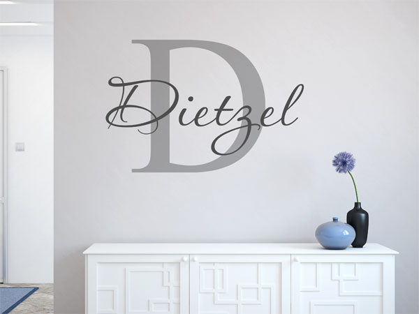 Wandtattoo Dietzel Nachname