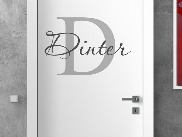 Wandtattoo Dinter Nachname