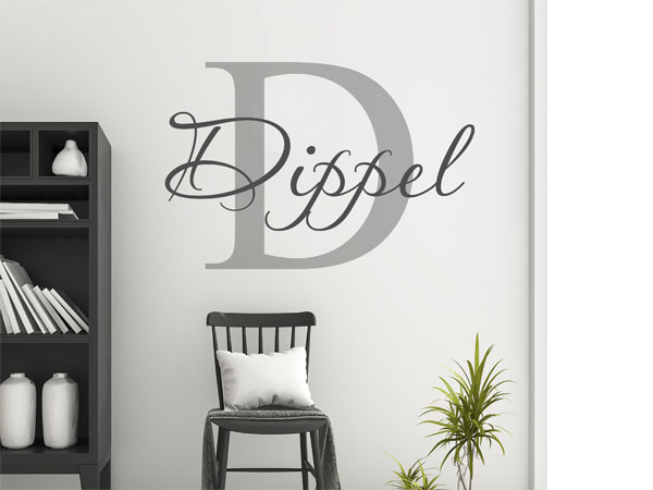 Wandtattoo Dippel Nachname