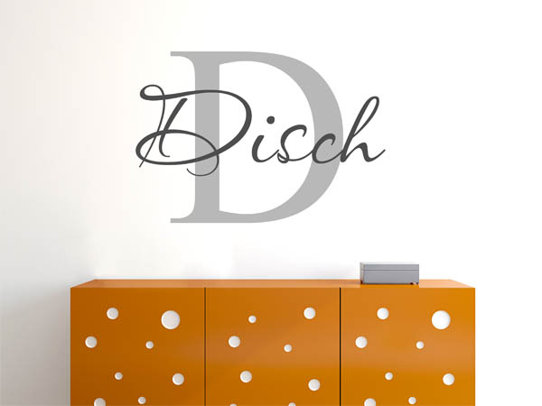 Wandtattoo Disch Nachname