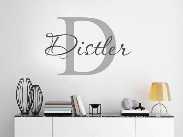 Wandtattoo Distler Nachname