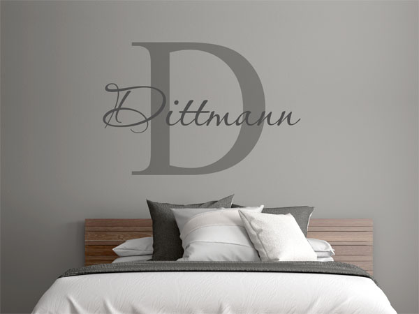 Wandtattoo Dittmann Nachname