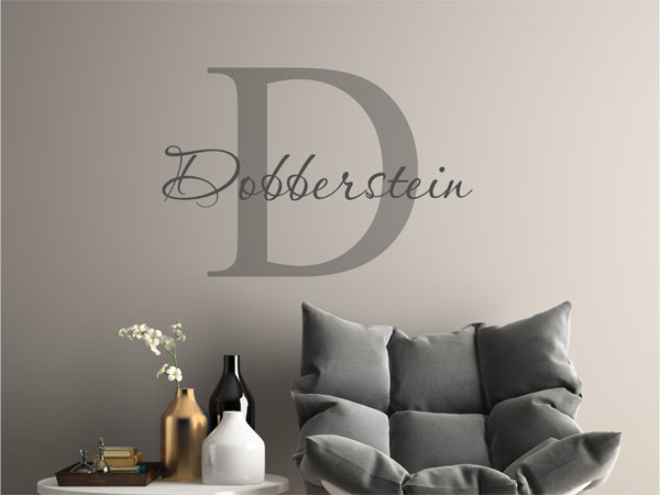 Wandtattoo Dobberstein Nachname